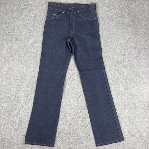 VTG Deadstock Levis Saddleman Jeans Womens 28x32 Raw Denim‎ USA Orange Tab 80s - Picture 7 of 16